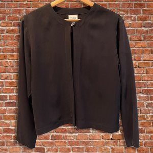 Eileen Fisher Silk Open-front Top | Size S
